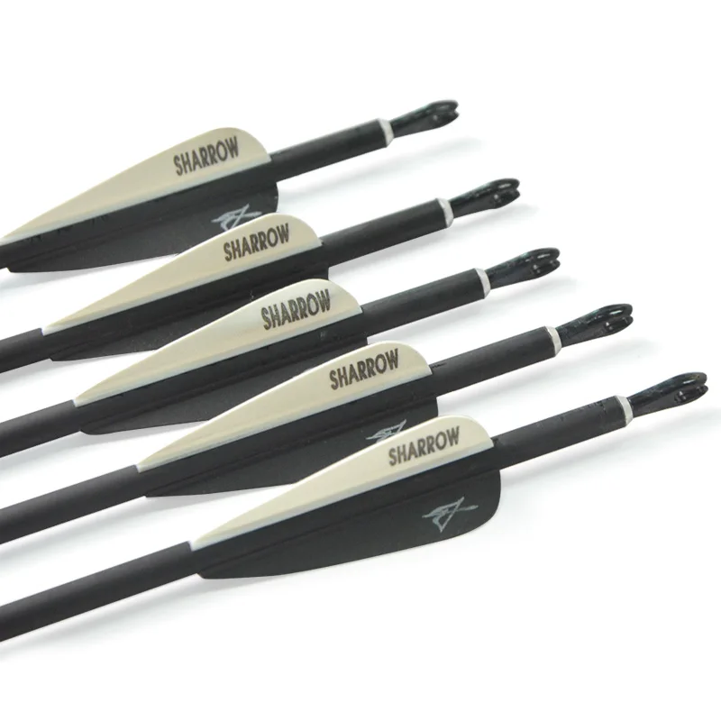 6pcs Archery Carbon Arrow Spine 700 Arrow flecha de carbon ID 5.2mm