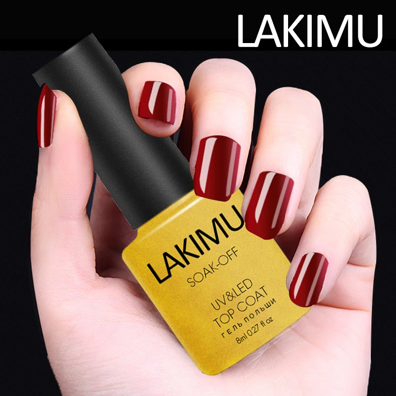 

Lakimu Lucky Top Base Coat Nail Primer Soak Off Gel Varnish Top Coat and Base Coat for Nail Art Long Lasting Gel Nail Polish