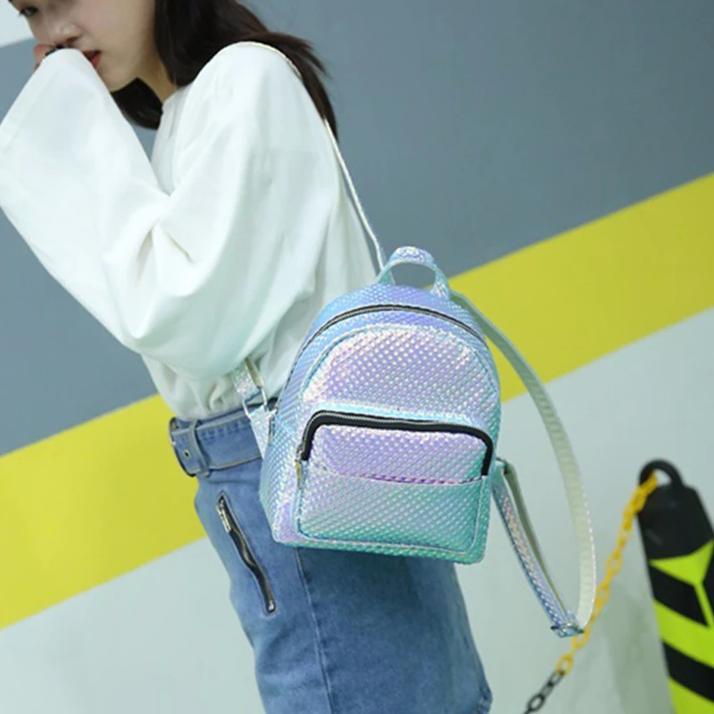 Luna madera moda Plaid holograma láser Mochila con la pluma bolso mujer pequeño PU cuero Mochila niños niñas Mochila Luna madera moda Plaid holograma láser Mochila con la pluma bolso mujer pequeño PU cuero Mochila niños niñas Mochila