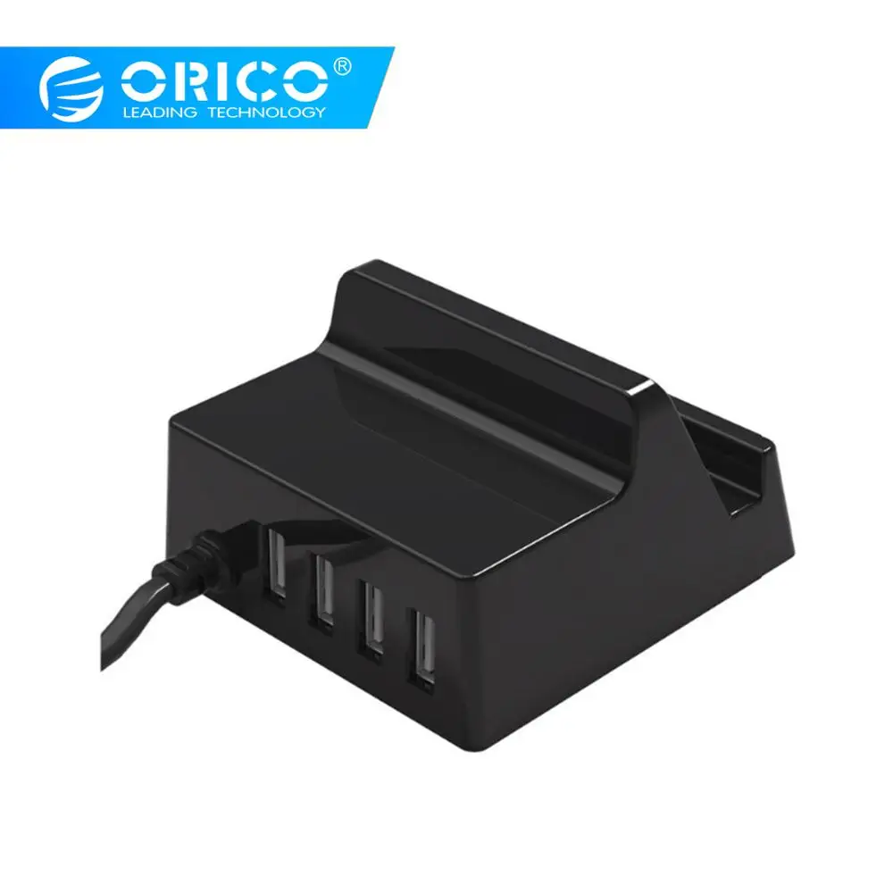 USB зарядное устройство держатель ORICO 4 порта настольное умное зарядное устройство с телефоном/планшетом крепление для samsung iphone power Bank