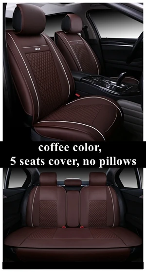 Car seat cover for VW Volkswagen C-TREK PASSAT b5 b6 Sagitar SPORTSVAN MAGOTAN PHIDEON SANTANA Vista GOL BORA Polo golf 4 5 6 7 - Название цвета: coffee standard