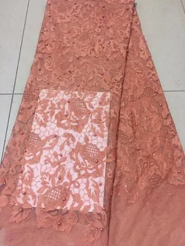 

2018 African net Lace Fabric High Quality tulle Lace,French Voile Guipure tulle mesh Lace Fabric for wedding dresses CDN51