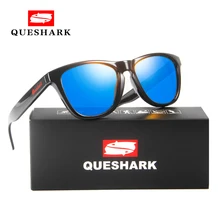 QUESHARK поляризационные походные солнцезащитные очки с УФ-защитой для путешествий, рыбалки, вождения, солнцезащитные очки с красными линзами, велосипедные очки