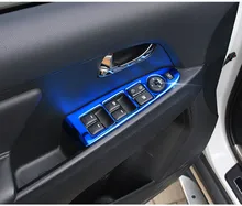 Painel de Interruptor Da Janela de Carro de Aço inoxidável Porta Interior Guarnição Da Tampa decoração Para Kia Sportage R 2011 2012 2013 2014 2015 acessórios