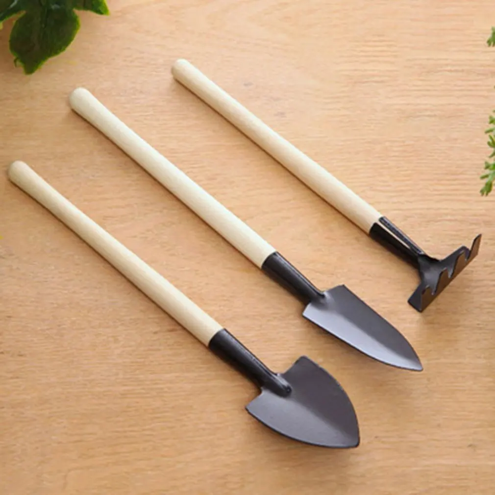 Mini Gardening Tools Three Piece Small Shovel Rake Spade Succulent Plants Potted Flowers Garden Tools Mini Gardening Tools Three Piece Small Shovel Rake Spade Succulent Plants Potted Flowers Garden Tools