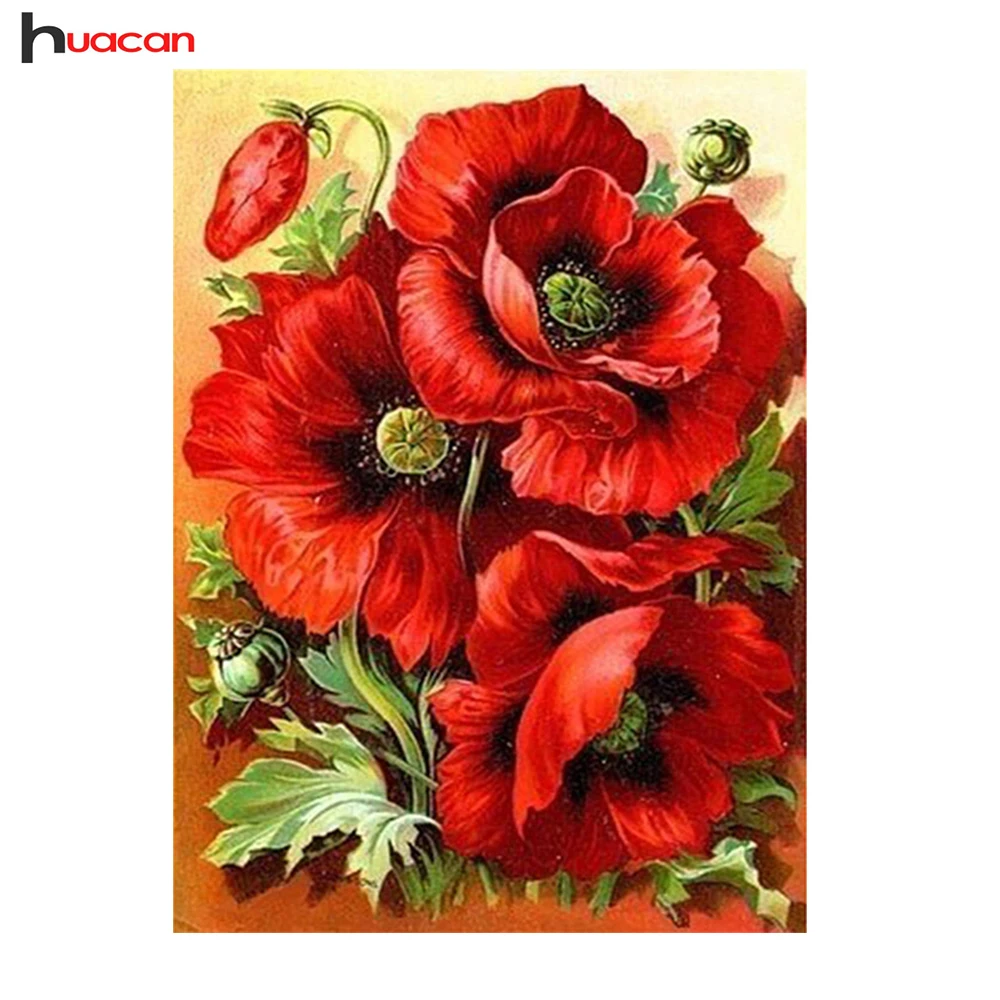 

Huacan 5D DIY Diamond Painting Peony "Flower" Patterns Rhinestone Handmade Kits,Full Square Diamond Embroidery Cross Stitch