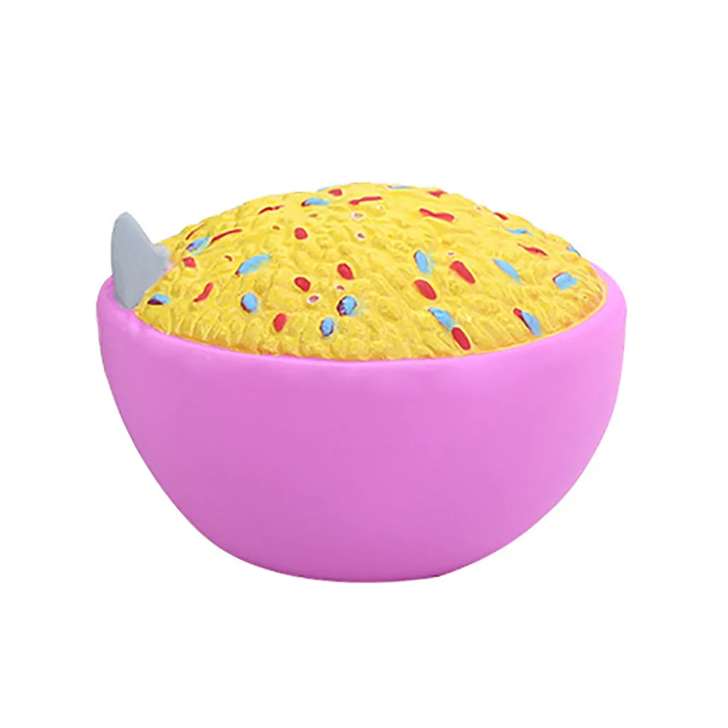 Изысканный Squishies мультфильм чаша риса ароматизированный медленно поднимающийся снятие стресса игрушка Новый Бесплатная доставка Лидер