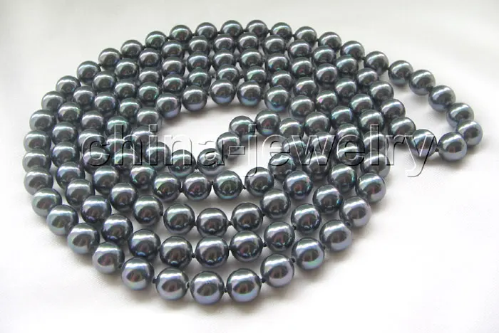 70 &quot12 мм Черное круглое жемчужное ожерелье|pearl necklace earring set|pearl leatherpearl fashion jewelry |