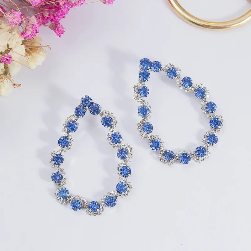 

2019 New Arrival Crystal Trendy Round Women Dangle Earrings Korean Earrings Simple Earrings For Female Jewelry