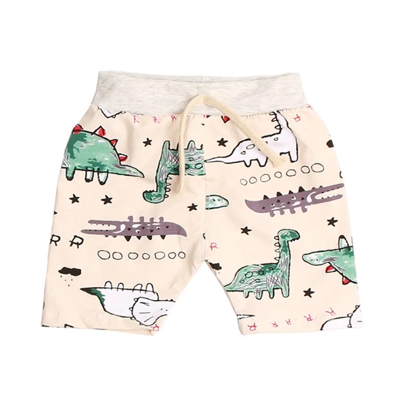 Cartoon Dinosaur Printing Kids Shorts 2018 Summer Casual Beach Shorts