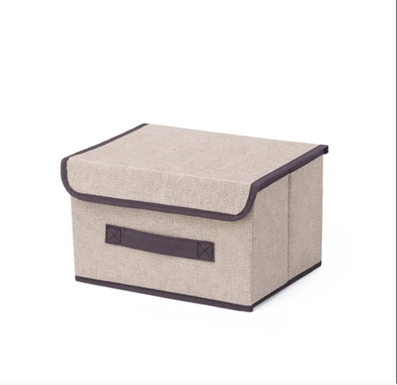 

Storage Bins Set, Foldable Storage Box Cube with Lids and Handles Fabric Storage Basket Bin Organizer Collapsible Drawers Conta