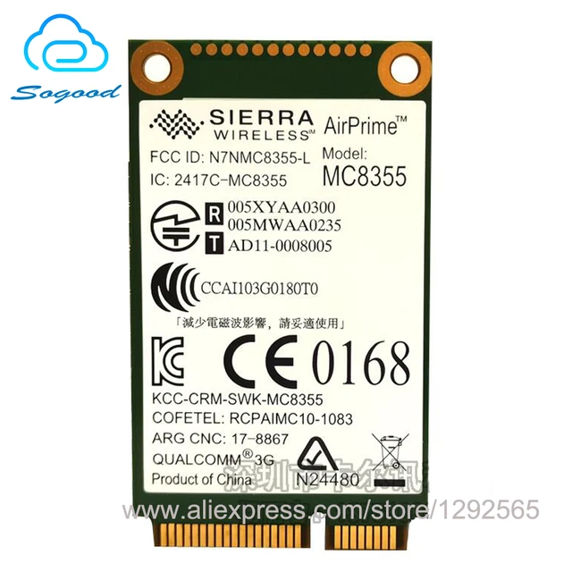 Gobi3000 Mc8355 Fru 60y3257 3g Wwan Card Gps For Lenovo Thinkpad.