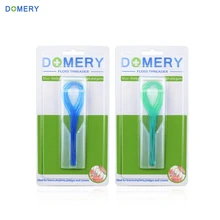 60 отсчетов/2 коробки нить Threader для Ортодонтические брекеты фиксированные мосты Зубные имплантаты