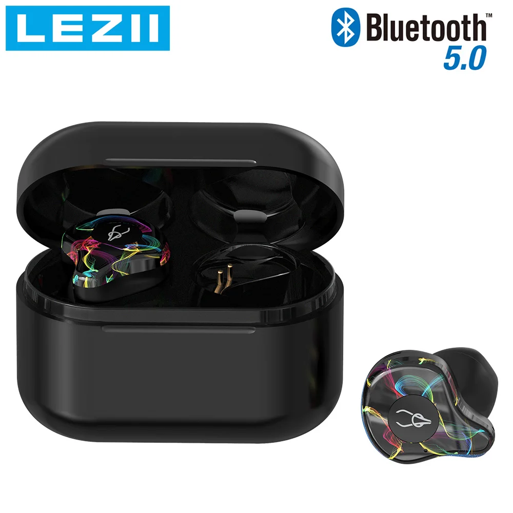 

LEZII Mini Hifi 3D HD Stereo Sound Bluetooth Earphone Invisible True Wireless Waterproof Sport Earbuds with Power bank In Ear