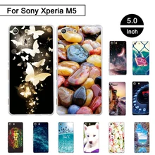 Painted Case For Sony Xperia M5 E5603 E5606 E5653 Back Phone Cover For Sony Xperia m5 Soft TPU Cases Shells For Sony Xperia M 5