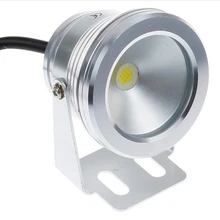 10 Вт 12 В подводные светодиодные теплый белый Водонепроницаемый IP68 фонтан бассейн лампы Серебряная