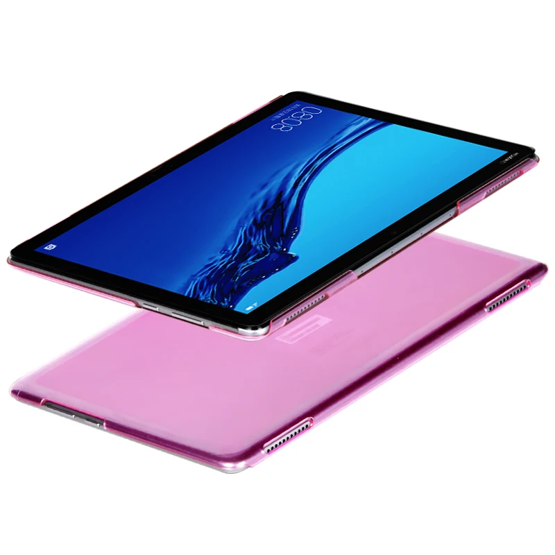 Жесткий чехол для huawei M5 lite 10 pc чехол для huawei MediaPad 10,1 BAH2-L09/W19 DL-AL09/W09 чехол для планшетного ПК+ стилус - Цвет: Розовый