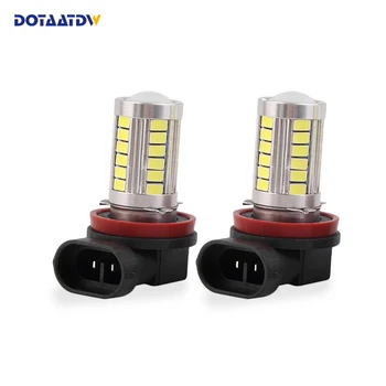 

DOTAATDW 2pcs H11 H8 LED Car Fog Bulbs HB3/9005 9006/HB4 High Power 5630 33SMD Cars Light Lamp