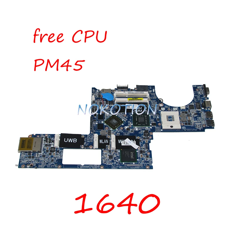 

NOKOTION CN-0P743D 0P743D P743D Laptop Motherboard For Dell Studio XPS 1640 PP35L DA0RM2MBAH0 HD3670 DDR3 Main board Free CPU
