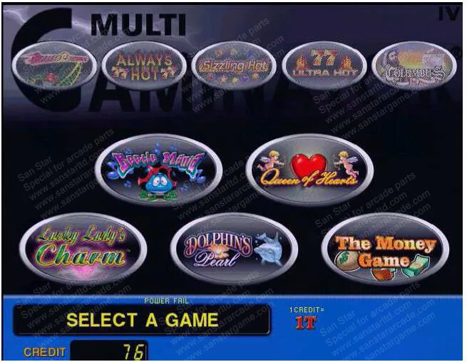 Coolair II V4 game list