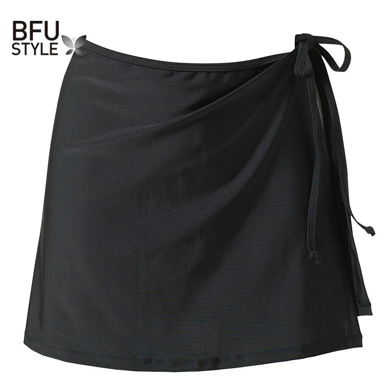 Saia de mergulho fofa com cores lisas, saia de praia envoltório separados verão mulheres mini preto e vermelho 2020 saias azuis|skirt up|up skirtblue skirt - AliExpress