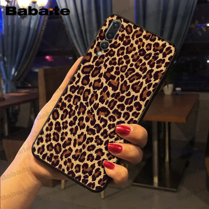 White Beige Grey Leopard