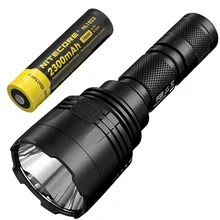 Бесплатная доставка Nitecore 1000 люмен P30 Охотничий Тактический фонарь + 18650 Перезаряжаемые Батарея открытый Водонепроницаемый Портативный факел