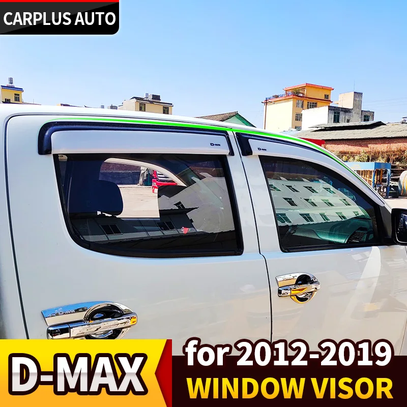 

window visor for Chevrolet ISUZU DMAX D-MAX 2012-2019 side window visor deflectors rain guards for d max