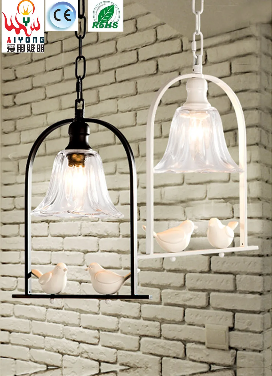 

Simple single-head chandelier bird creative personality LED light bar restaurant cafe corridor for lighting study