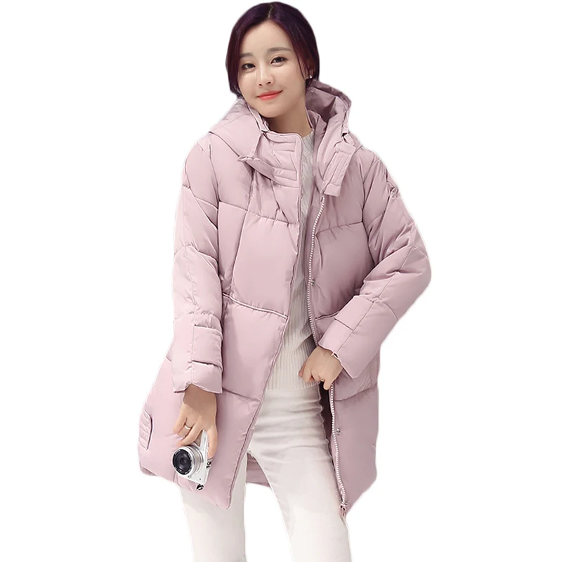 Capuche Noir À Hiver Outwear Xh963 Épaissir Noir Automne Gris Surdimensionné Chaud Manteau Occasionnel Lâche rose gris Rose Pardessus Parkas Femelle Femmes vert YaPEZFqg