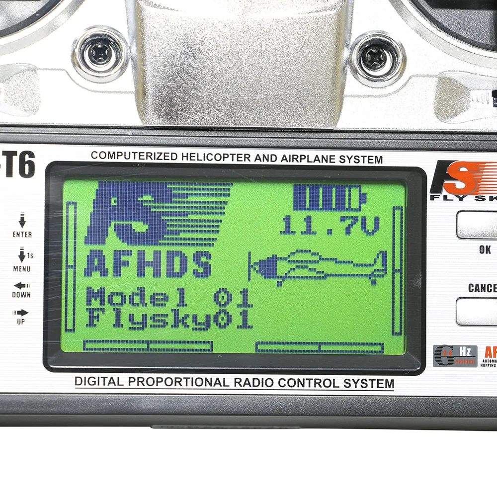 FATJAY FlySky FS-T6 6ch 2,4g с ЖК-экраном Радиоуправляемый передатчик+ FS R6B приемник для Heli самолета для радиоуправляемого дрона квадрокоптера самолета