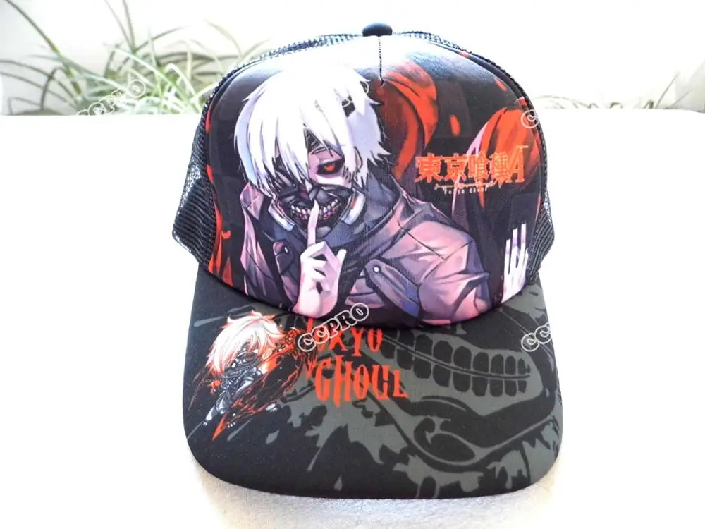Tokyo Ghoul 3 Uzumaki Наруто Аниме Наруто Мужская Бейсболка Регулируемая остроконечная охотничий Снайпер солнцезащитная Кепка с сеткой - Цвет: Tokyo Ghoul 3