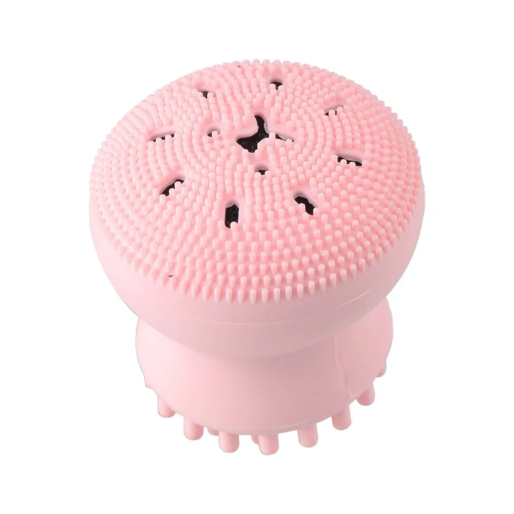 Mini Cartoon Face Cleanser Tools Pore Clean Silicone Cleansing Brush Massager Facial Vibration Face Skin Care Tools Spa Massage