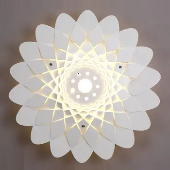 

18W LED Creative Hollow Out Carved Metal Bedroom Wall Lamp Corridor Wall Sconce Romantic TV Background Wall Lighting Fixtures