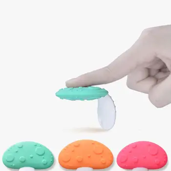 

Mushroom Newborn Infant Baby Girls Boys Silicone Teether Feeder Baby Tooth Chewing Toy Feeder Baby Care Massage
