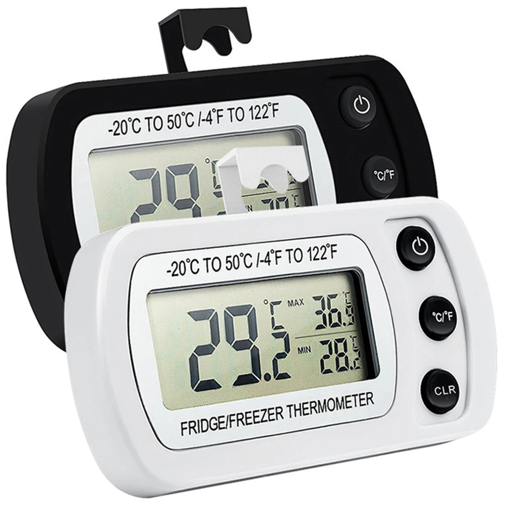 

1PC Waterproof Indoor Room LCD Electronic Temperature Humidity Meter Digital Thermometer Hygrometer Weather Station Alarm Clock