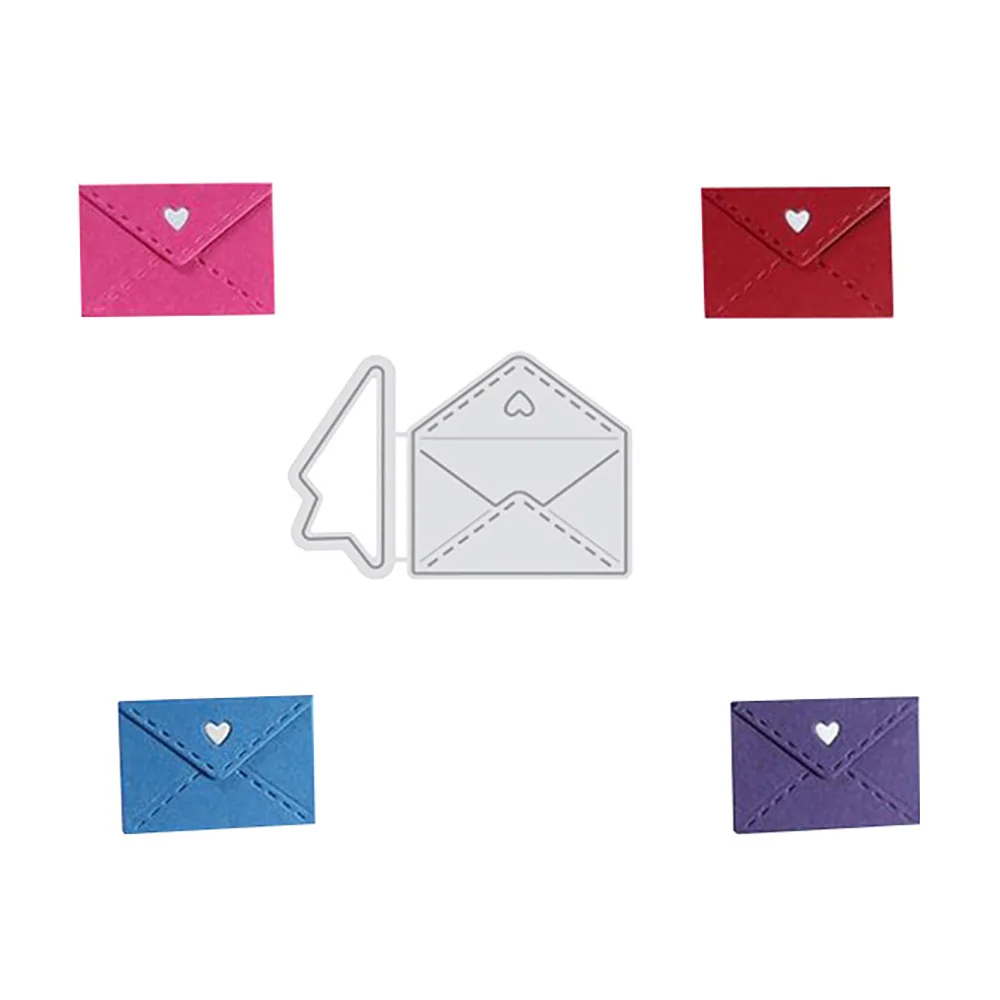 

Lychee Life DIY Envelope Shaped Cutting Dies Metal Template Die For Scrapbooking Stencils Handmade Album Cards Decoration