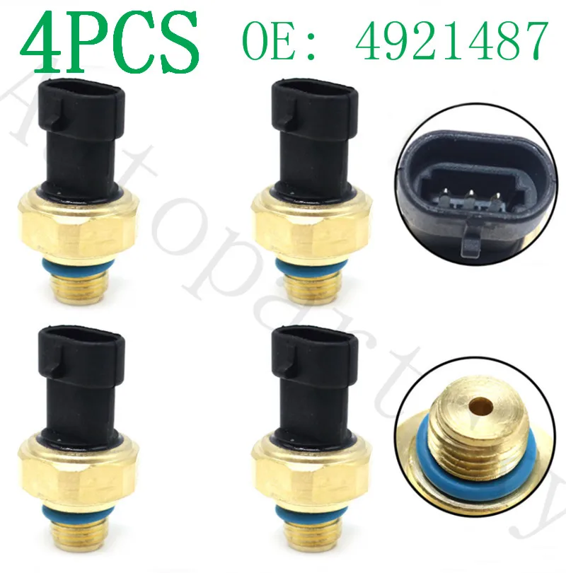 [ Set Of 4pcs ] Engine Oil Pressure Sensor 4921487 For Cummins N14 M11