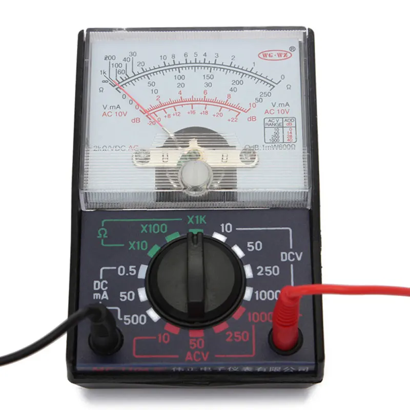 Portable Electric Multimeter MF-110A AC/DC OHM Voltmeter Ammeter Analog Measuring Tool Meter Convenient Accessories Tools