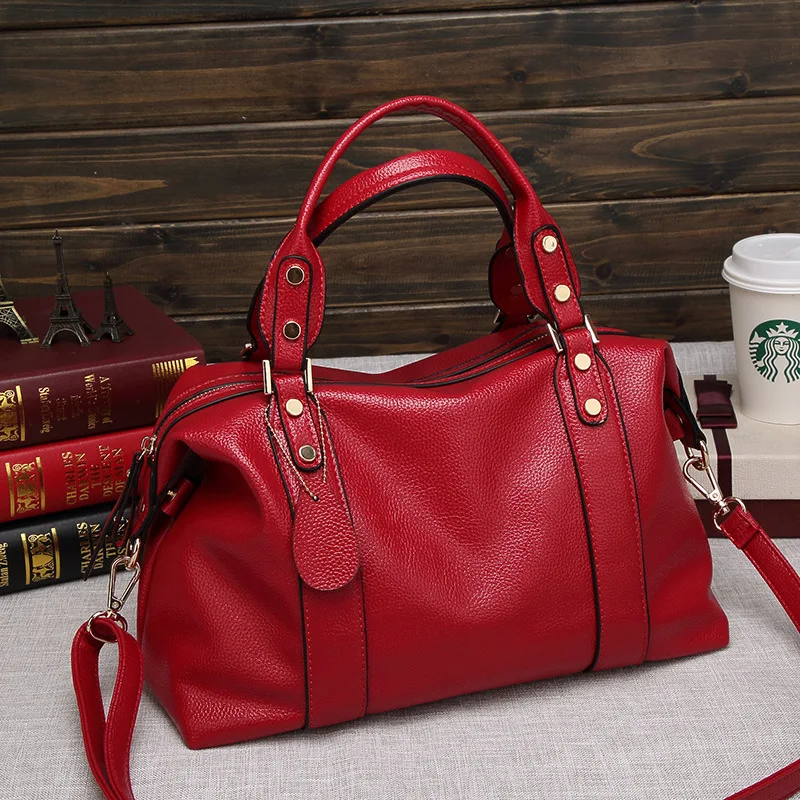 Women Famous Brands 2018 Luxury Handbags Women Bags Designer Leather Bags Female Red Blue Gray ...