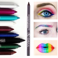 Crayon Eyeliner étanche 12 couleurs, Pigment noir marron rouge, Eyeliner longue durée, maquillage des yeux, outils cosmétiques