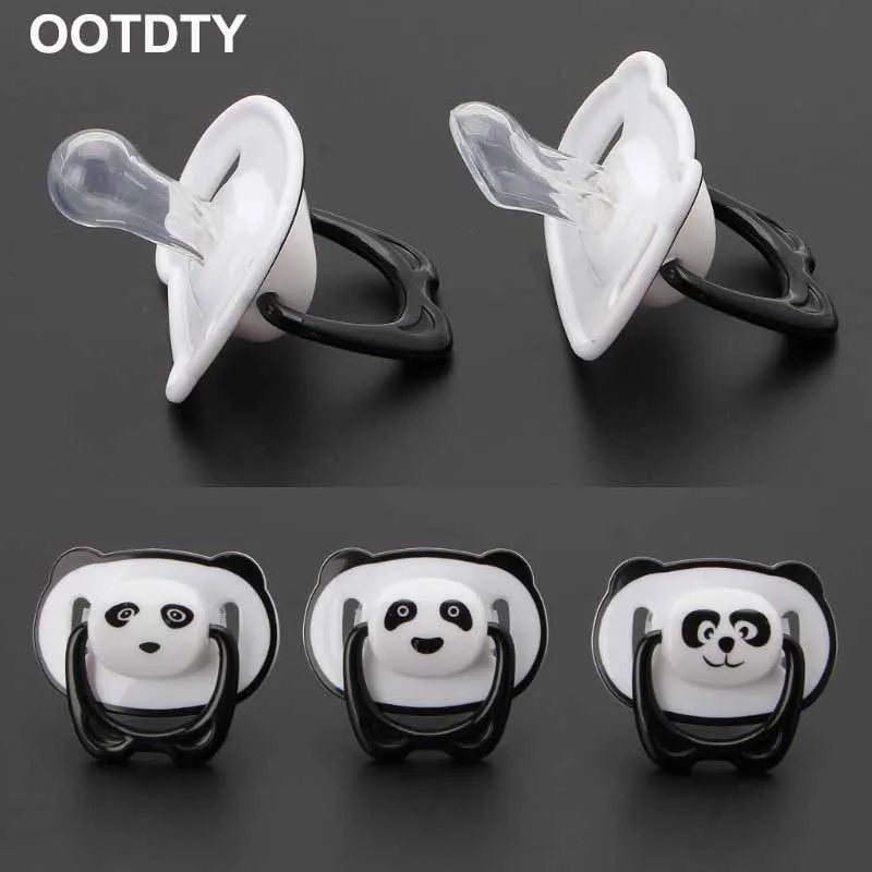 

New Panda Newborn Baby Silicone Orthodontic Soother Dummy Pacifier Infant Nipple