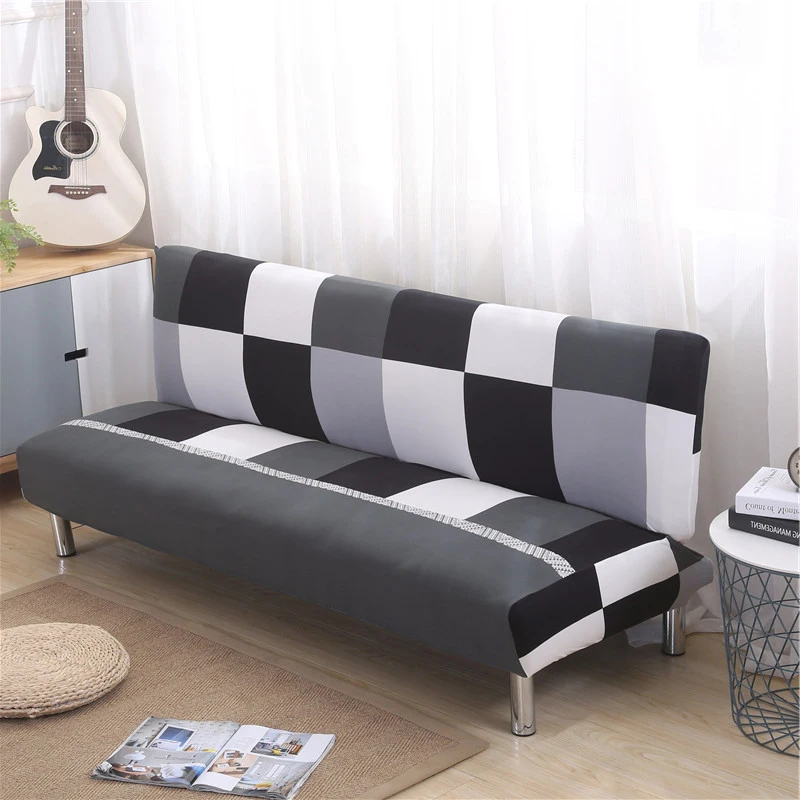 

Black and white sofa bed cover foldding elastic slipcovers cheap Couch cover Loveseat stretch furniture covers single seat sofa