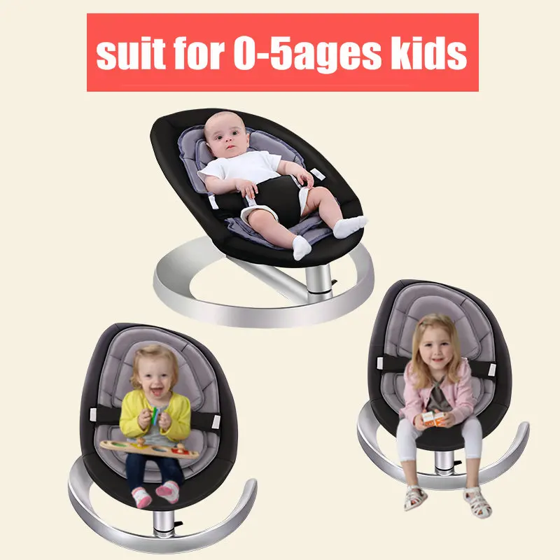 Us 100 49 25 Off Baby Rocking Chair With Toy Rack And Double Seat Cushion Toddlers Recliner Chair Infant Swing Cradle Baby Rocker Chair In