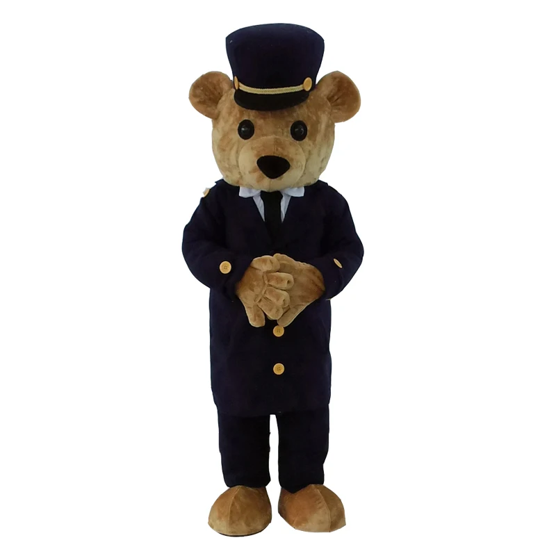 

Custom Teddy Bear Mascot Costume Adult Size Costume With A Mini Fan Inside Head For Commercial Advertising Carnival Party