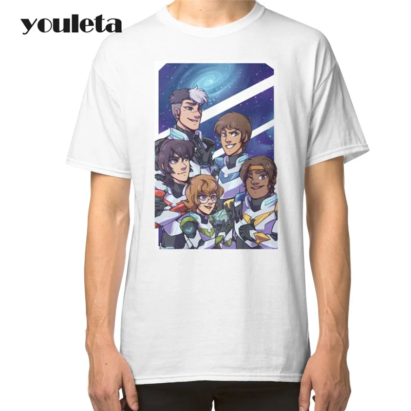 2018 Men T Shirt Voltron Shiro High Quality Print Man Clothing Short - 2018 men t shirt voltron shiro high quality print man clothing short sleeve o neck galaxies cool top basic tee