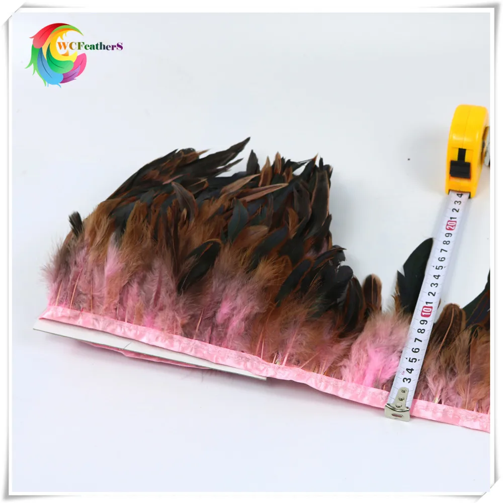 4 pink rooster feather trims 5