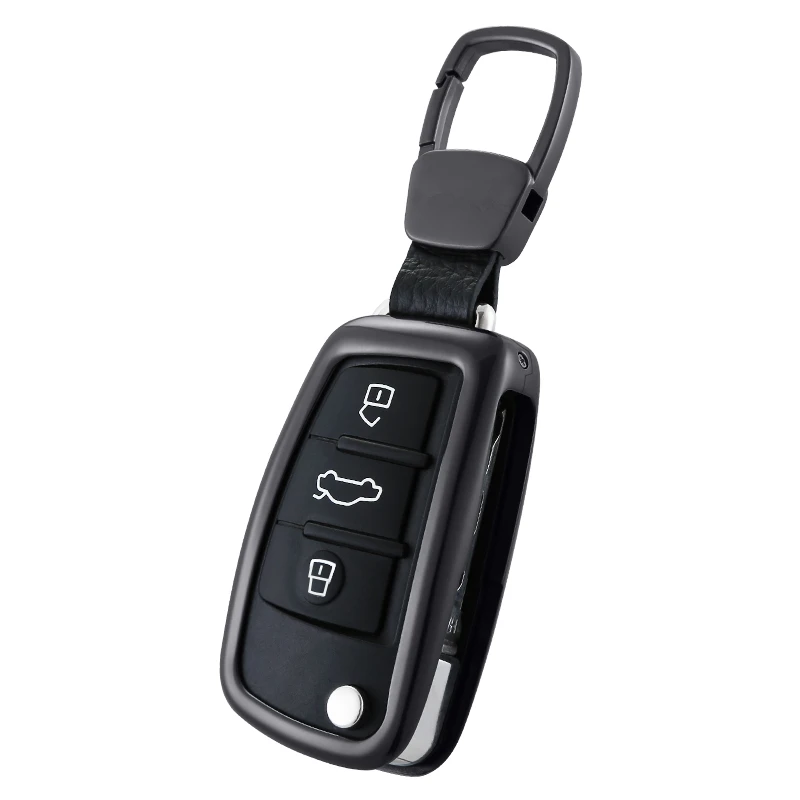 Ключи крышка В виде ракушки Алюминий сплав Smart Key чехол для Audi A3 A5 Q3 Q5 A6 C5 C6 A4 b6 b7 b8 TT 80 S6 подарок Интимные аксессуары