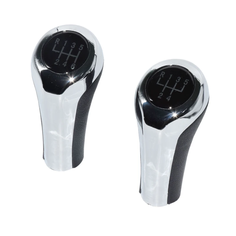 SRXTZM 1pcs 5 6 Speed ABS Plastic Leather Car Gear Shift Knob For BMW 1 3 5 6 Series E36 E38 E39 E46 E53 E60 E63 E83 E84 E87 E90