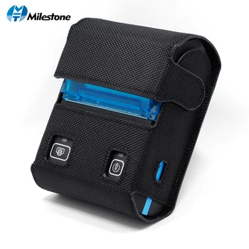 Milestone POS Thermal Printer Bluetooth Receipt bill ticket Android IOS Computer mini portable wireless light small MHT-P5801 5pcs 58mm thermal printerusb interface pos receipt printer high speed kitchen restaurant bill ticket portable printer